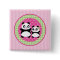 Girl Panda Bear Button