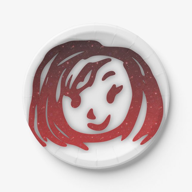 girl paper plate (Front)