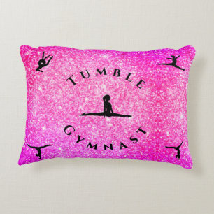 Girl Personalised Tumble Gymnast Gymnastics Pillow