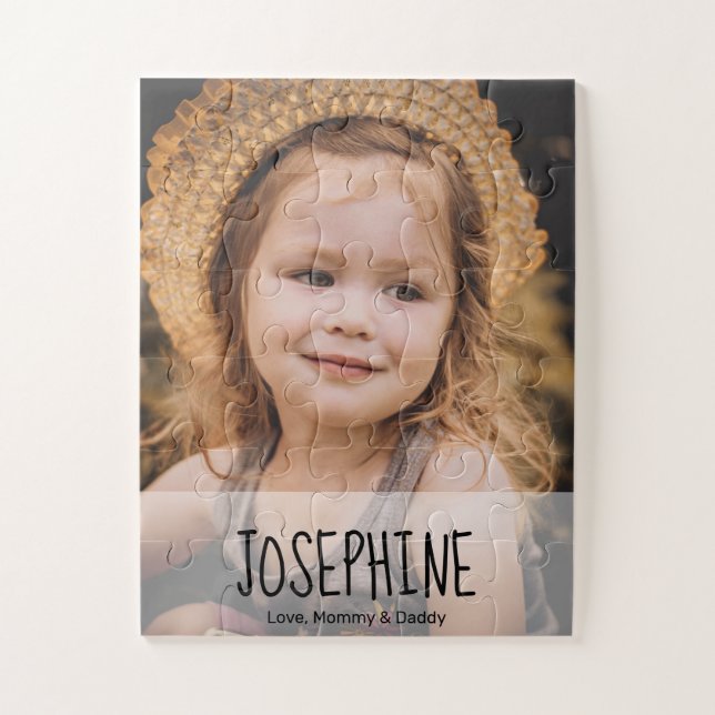 Girl Photo Gift Personalized Jigsaw Puzzle (Vertical)