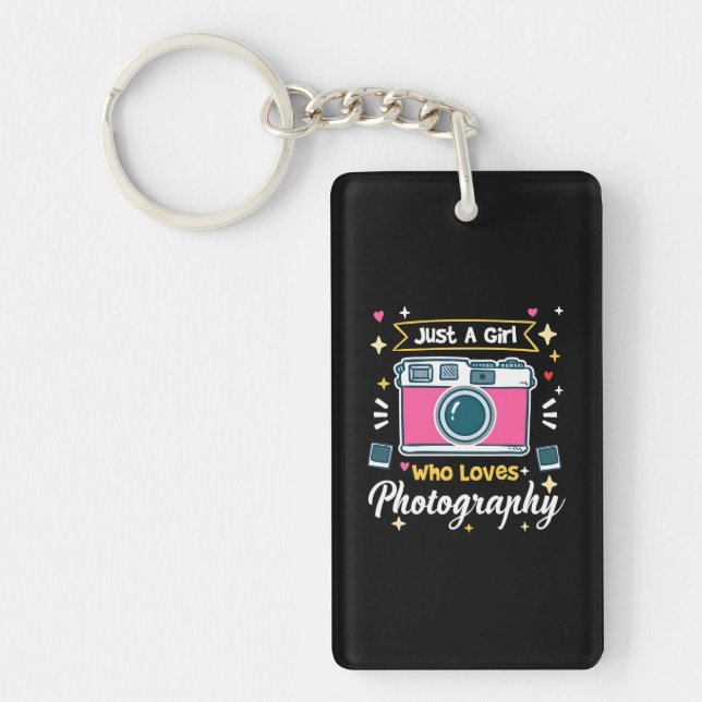 Girl Photography Key Ring (Front)