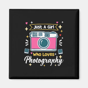 Girl Photography Magnet