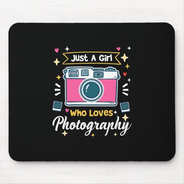 Girl Photography Mouse Pad (Front)