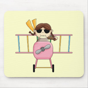 Girl Pilot T-shirts and Gifts Mouse Pad