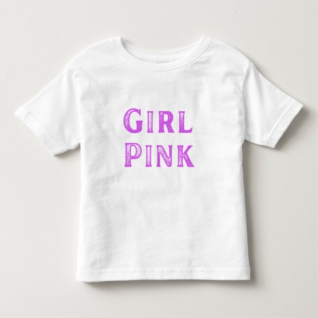 Girl Pink and Pink Dra Gon - Comic Style Dragon Toddler T-Shirt (Front)