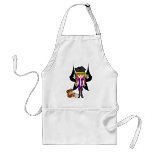 Girl Pirate Faery with Treasure and Flag Apron