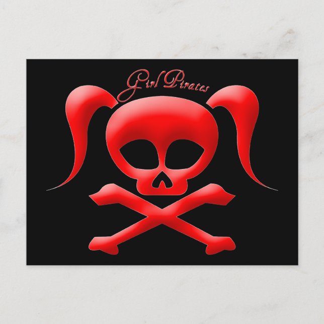 Girl Pirates Post Card (Front)