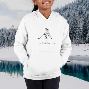 Girl Playing Ice Hockey Team Player Girly Name