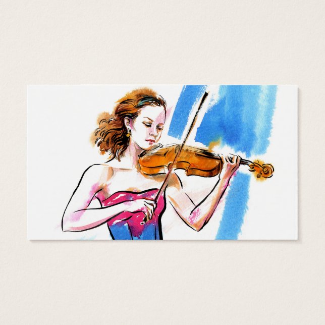 Girl playing the violin (Back)