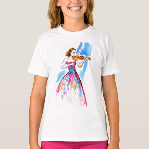 Girl playing the violin T-Shirt