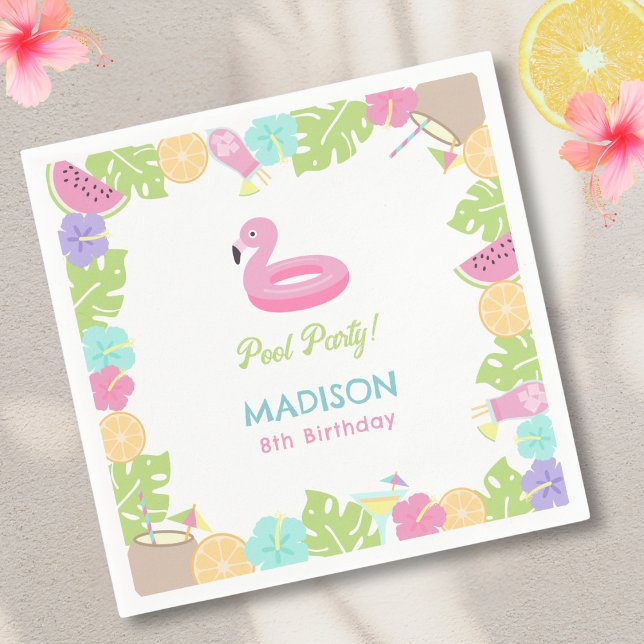 Girl Pool party  Napkin (Creator Uploaded)