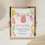 Girl Popsicle Baby Shower Don't Say Baby Poster<br><div class="desc">Make your event special with this Popsicle Baby Shower with our cute and lovely printable Don't Say Baby Sign featuring adorable Baby Clothes Baby Shower theme. Download,  personalise,  and create lasting memories with this perfect touch for your joyous celebration!
 
BS1078</div>