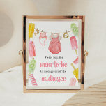 Girl Popsicle Baby Shower Envelope Station Poster<br><div class="desc">Make your event special with this Popsicle Baby Shower with our cute and lovely printable Envelope Station Sign featuring adorable Baby Clothes Baby Shower theme. Download,  personalise,  and create lasting memories with this perfect touch for your joyous celebration!
 
BS1078</div>