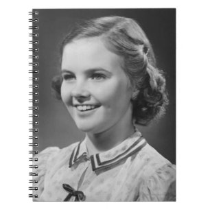 Girl Posing in Studio Notebook