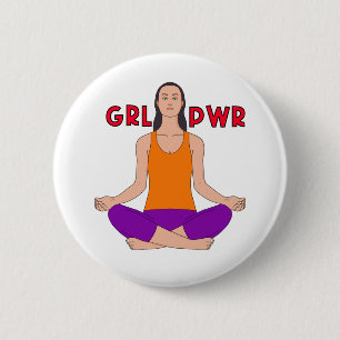 Girl Power 6 Cm Round Badge