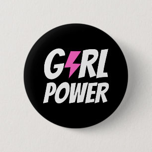 Girl Power 6 Cm Round Badge