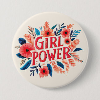 Girl Power 7.5 Cm Round Badge