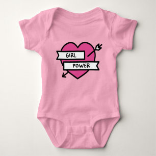 Girl Power Baby One Piece Bodysuit