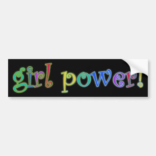 girl power! bumper sticker