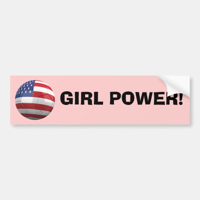 GIRL POWER! BUMPER STICKER (Front)