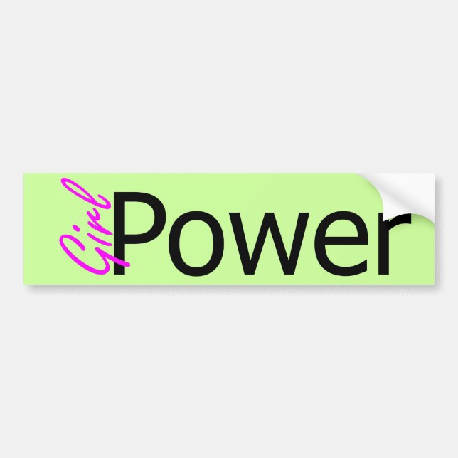 Girl Power bumper sticker (Front)