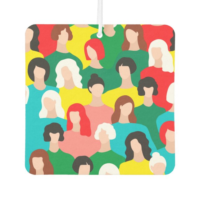 Girl power car air freshener (Front)