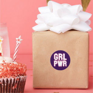 Girl Power - Classic Round Sticker