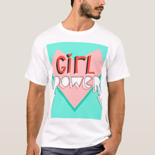 Girl Power: Cute Graphic Slogan T-Shirt