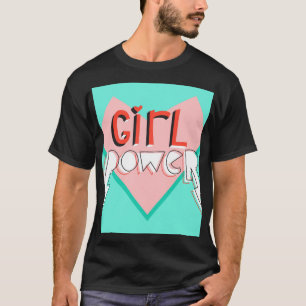 Girl Power: Cute Graphic Slogan T-Shirt