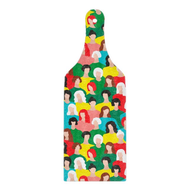 Girl power cutting board (Front)