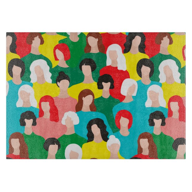 Girl power cutting board (Front)