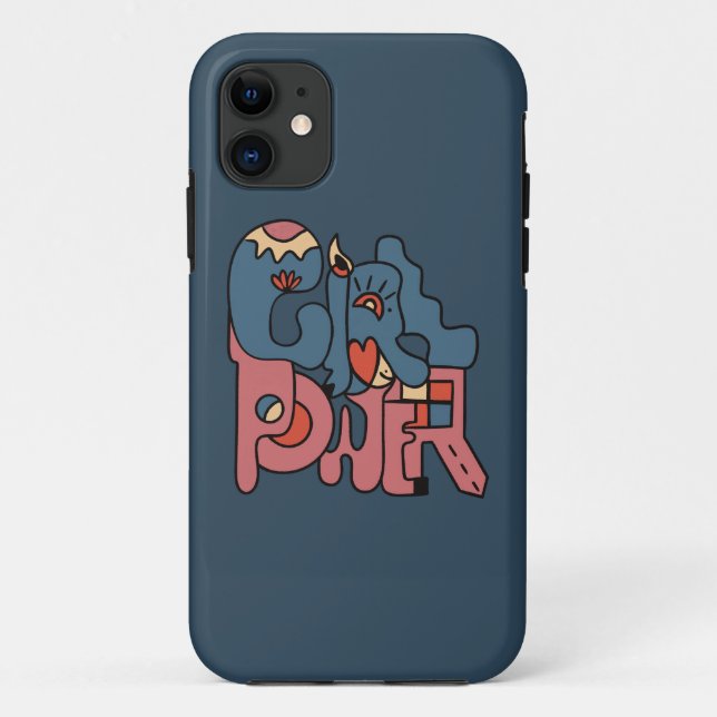 Girl Power Dark Version Case-Mate iPhone Case (Back)