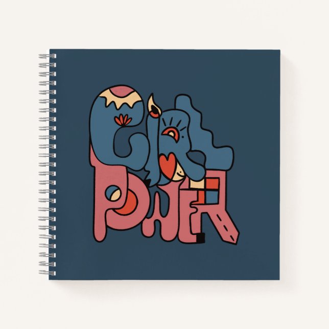Girl Power Dark Version Notebook (Front)