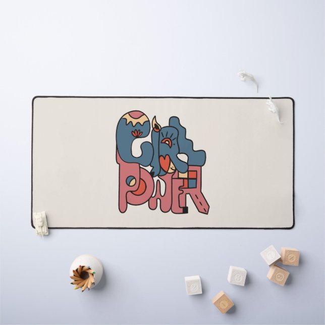 Girl Power Desk Mat (Kids Table)