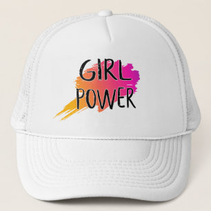 Girl Power Feminist Attitude Confidence Quote Trucker Hat
