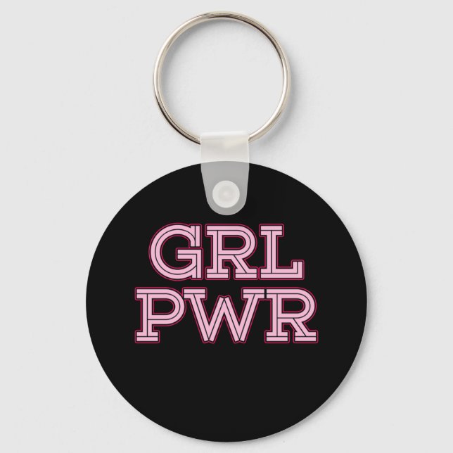 Girl Power Feminist Feminism Female Womens Right G Key Ring (Front)