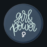 Girl Power" Feminist Magnet<br><div class="desc">Girl Power" feminist design.</div>