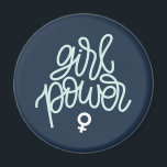 Girl Power" Feminist Magnet<br><div class="desc">Girl Power" feminist design.</div>