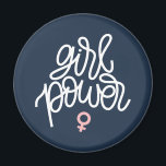 "Girl Power" Feminist Themed Magnet<br><div class="desc">"Girl Power" Feminist Themed design.</div>