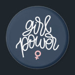 "Girl Power" Feminist Themed Magnet<br><div class="desc">"Girl Power" Feminist Themed design.</div>