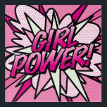 GIRL POWER Fun Retro Comic Book Pop Art<br><div class="desc">A fun,  cool and trendy retro comic book pop art-inspired design that puts the wham,  zap,  pow into your day. The perfect gift for superheroes,  your friends,  family or as a treat to yourself. Designed by ComicBookPop© at www.zazzle.com/comicbookpop*</div>