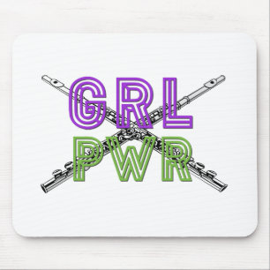 (Girl Power) GRL PWR - Flute Mouse Pad