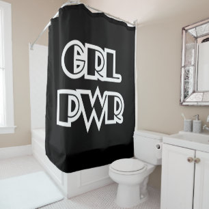 Girl Power, Grl Pwr Shower Curtain