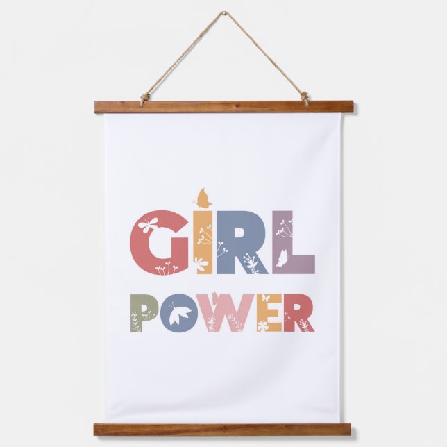 Girl Power Hanging Tapestry (Front)