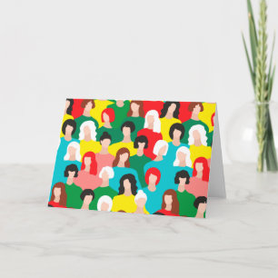 Girl power holiday card