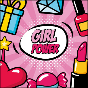 Girl Power Key Ring