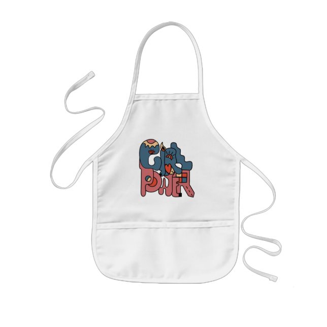 Girl Power Kids Apron (Front)