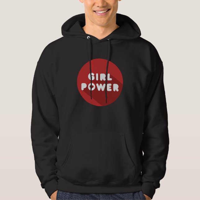 Girl Power Ladies Youth Hoodie (Front)