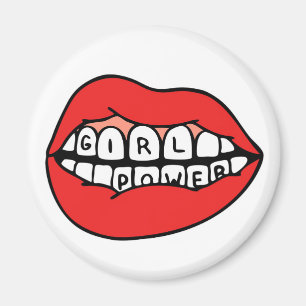 Girl Power Lips Magnet