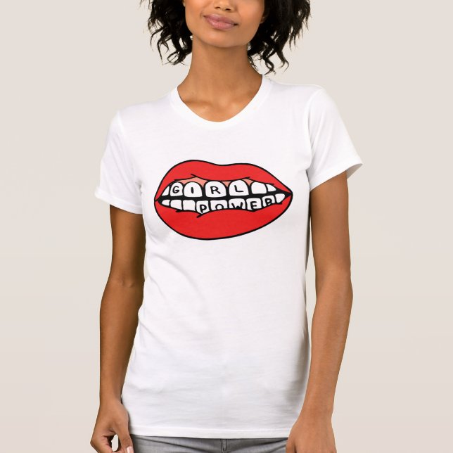 Girl Power Lips T-Shirt (Front)